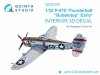 Quinta Studio QD32197 P-47D Thunderbolt Bubbletop Early 3D-Printed coloured Interior on decal paper (Hasegawa) 1/32